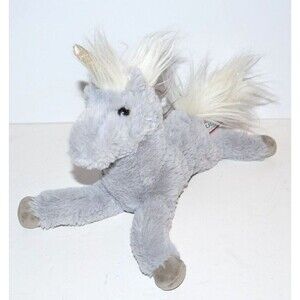 Douglas‎ The Cuddle Toy Mia Gray Unicorn Plush 12"